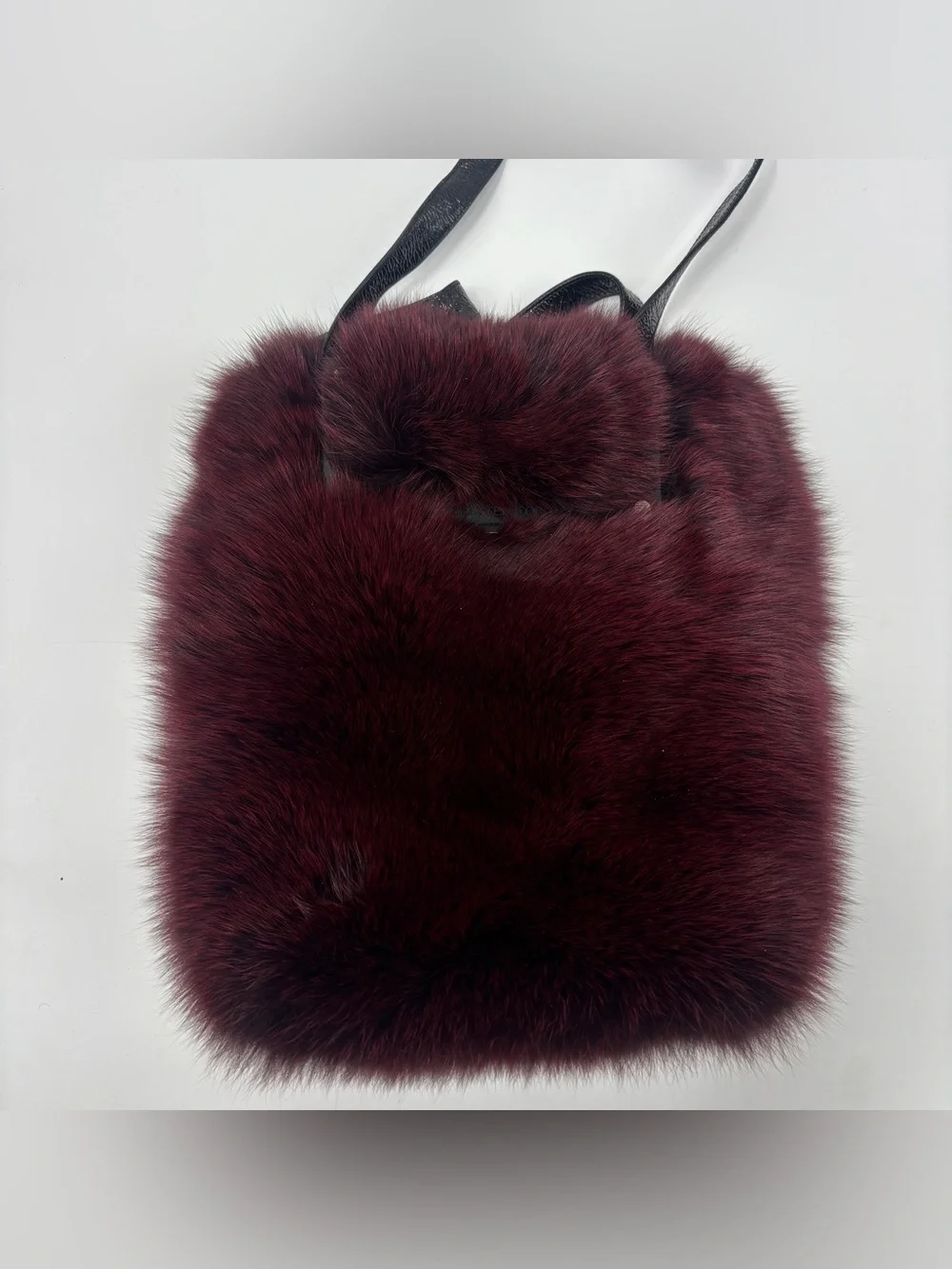 BARRY KIESELSTEIN-CORD Italy Red/black Fox Fur Bag